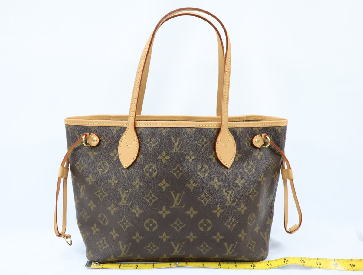 Pre-Owned #BP2786 Louis Vuitton Monogram Neverfull PM Tote Bag M40155