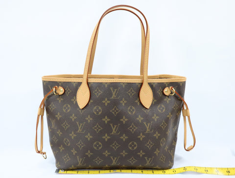 Pre-Owned #BP2786 Louis Vuitton Monogram Neverfull PM Tote Bag M40155