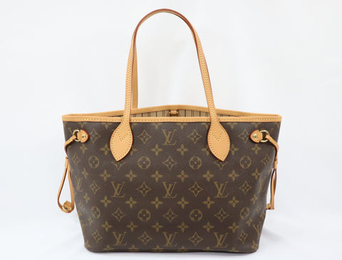 Pre-Owned #BP2786 Louis Vuitton Monogram Neverfull PM Tote Bag M40155