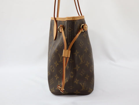 Pre-Owned #BP2786 Louis Vuitton Monogram Neverfull PM Tote Bag M40155