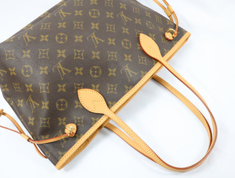 Pre-Owned #BP2786 Louis Vuitton Monogram Neverfull PM Tote Bag M40155