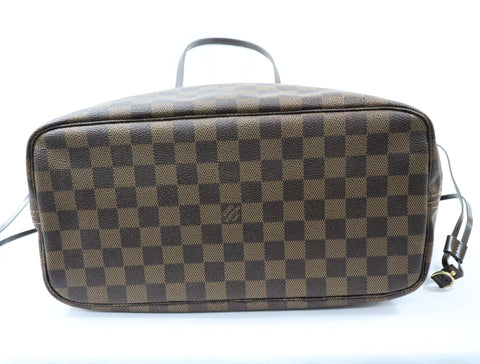 Pre-Owned #BP05232 Louis Vuitton Damier Ebene Neverfull MM Tote Bag N51105