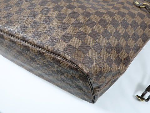 Pre-Owned #BP05232 Louis Vuitton Damier Ebene Neverfull MM Tote Bag N51105