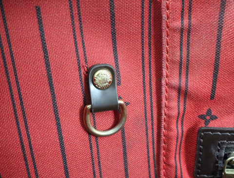 Pre-Owned #BP05232 Louis Vuitton Damier Ebene Neverfull MM Tote Bag N51105