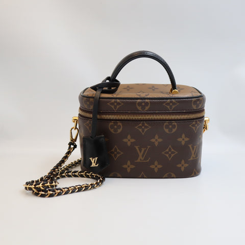 Pre-Owned #R06111 Louis Vuitton Monogram Vanity PM Shoulder crossbody hand bag 2way M45165