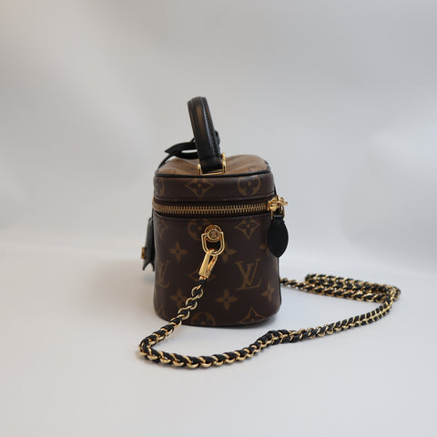 Pre-Owned #R06111 Louis Vuitton Monogram Vanity PM Shoulder crossbody hand bag 2way M45165