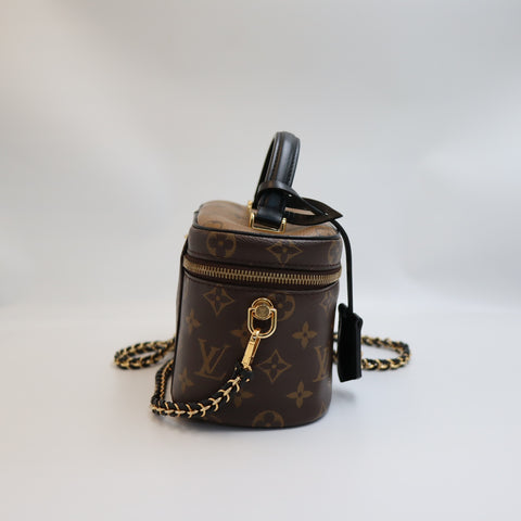Pre-Owned #R06111 Louis Vuitton Monogram Vanity PM Shoulder crossbody hand bag 2way M45165