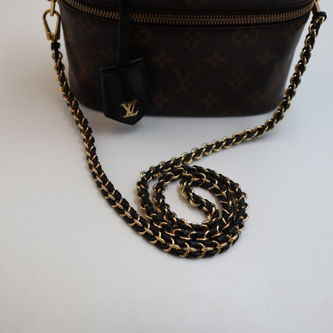 Pre-Owned #R06111 Louis Vuitton Monogram Vanity PM Shoulder crossbody hand bag 2way M45165