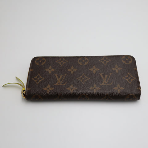 Pre-Owned #71334 Louis Vuitton Monogram Portefeuille Clemence Yellow Long Wallet M61796