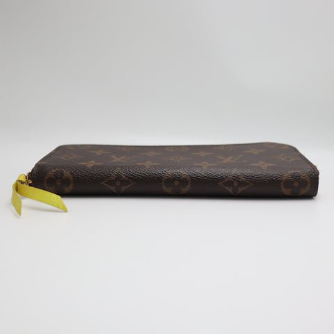 Pre-Owned #71334 Louis Vuitton Monogram Portefeuille Clemence Yellow Long Wallet M61796