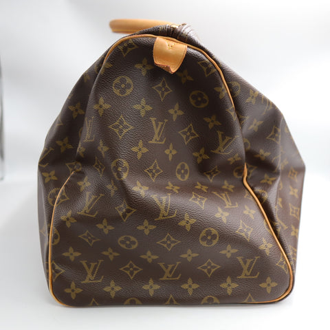 Pre-Owned #72372 Louis Vuitton Monogram Keepall 55 Travel Bag Brown M41424
