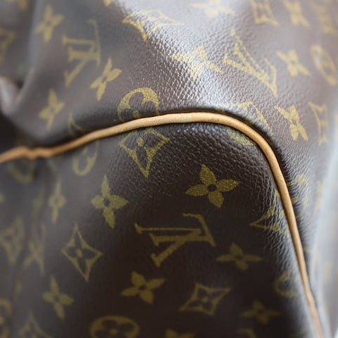 Pre-Owned #72372 Louis Vuitton Monogram Keepall 55 Travel Bag Brown M41424