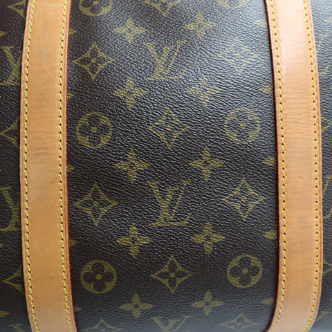 Pre-Owned #72372 Louis Vuitton Monogram Keepall 55 Travel Bag Brown M41424