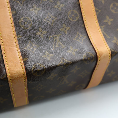 Pre-Owned #72372 Louis Vuitton Monogram Keepall 55 Travel Bag Brown M41424