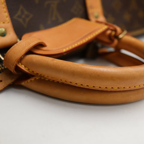 Pre-Owned #72372 Louis Vuitton Monogram Keepall 55 Travel Bag Brown M41424