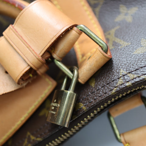 Pre-Owned #72372 Louis Vuitton Monogram Keepall 55 Travel Bag Brown M41424