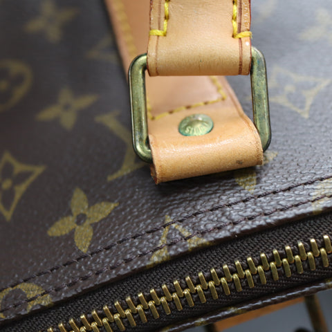 Pre-Owned #72372 Louis Vuitton Monogram Keepall 55 Travel Bag Brown M41424