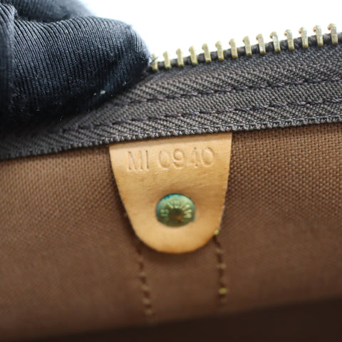 Pre-Owned #72372 Louis Vuitton Monogram Keepall 55 Travel Bag Brown M41424