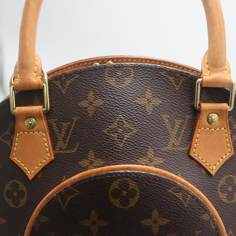 Pre-Owned #71283 Louis Vuitton Monogram Elipse PM Handbag Brown M51127