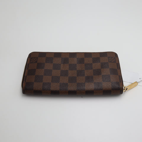 Pre-Owned #1556 Louis Vuitton Damier Ebene Zippy Wallet Long Wallet N41661