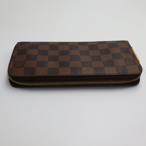 Pre-Owned #1556 Louis Vuitton Damier Ebene Zippy Wallet Long Wallet N41661