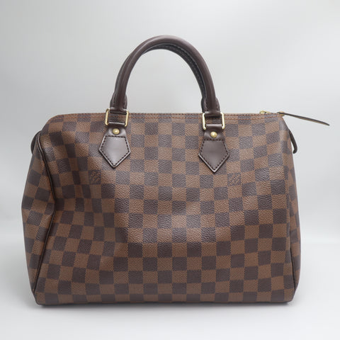 Pre-Owned #71374 Louis Vuitton Damier Ebene Speedy 30 Hand Bag N41364