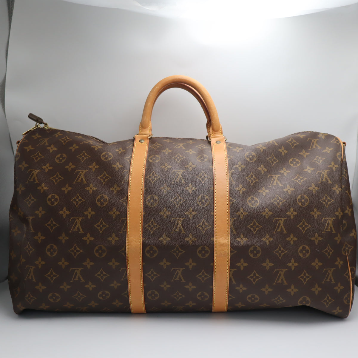 Pre-Owned #71909 Louis Vuitton Monogram Keepall Bandouliere 55 Travel Bag M41414