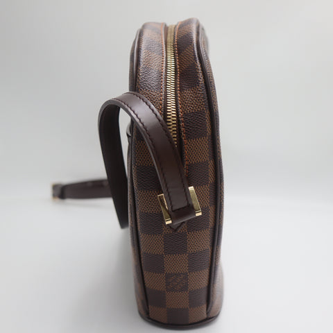 Pre-Owned #71330 Louis Vuitton Damier Ebene Ipanema PM Crossbody Shoulder Bag  Brown N51294