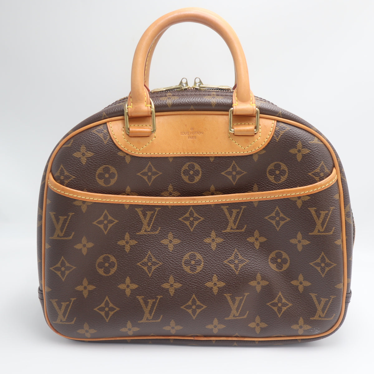 Pre-Owned #71259 Louis Vuitton Monogram Trueville Handbag Brown M42228