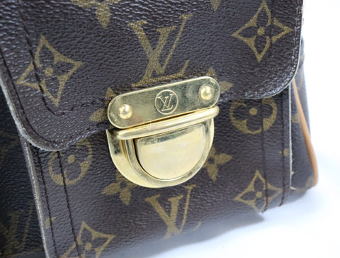 Pre-Owned #BP11271 Louis Vuitton Monogram Manhattan PM Hand Bag Brown M40026