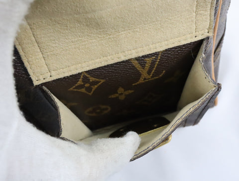 Pre-Owned #BP11271 Louis Vuitton Monogram Manhattan PM Hand Bag Brown M40026