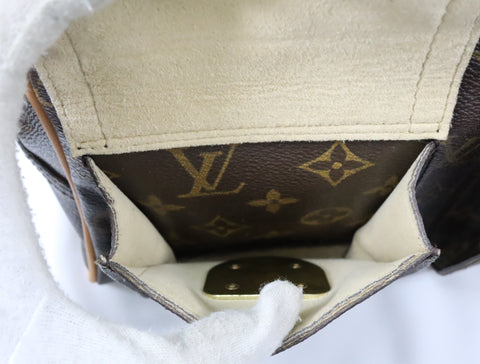 Pre-Owned #BP11271 Louis Vuitton Monogram Manhattan PM Hand Bag Brown M40026