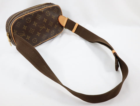 Pre-Owned #BP87766 Louis Vuitton Monogram Pochette Gange Crossbody Bag M51870