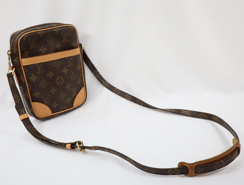 Pre-Owned #BP11272 Louis Vuitton Monogram Danube Crossbody Bag Brown M45266