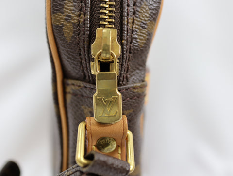 Pre-Owned #BP11272 Louis Vuitton Monogram Danube Crossbody Bag Brown M45266