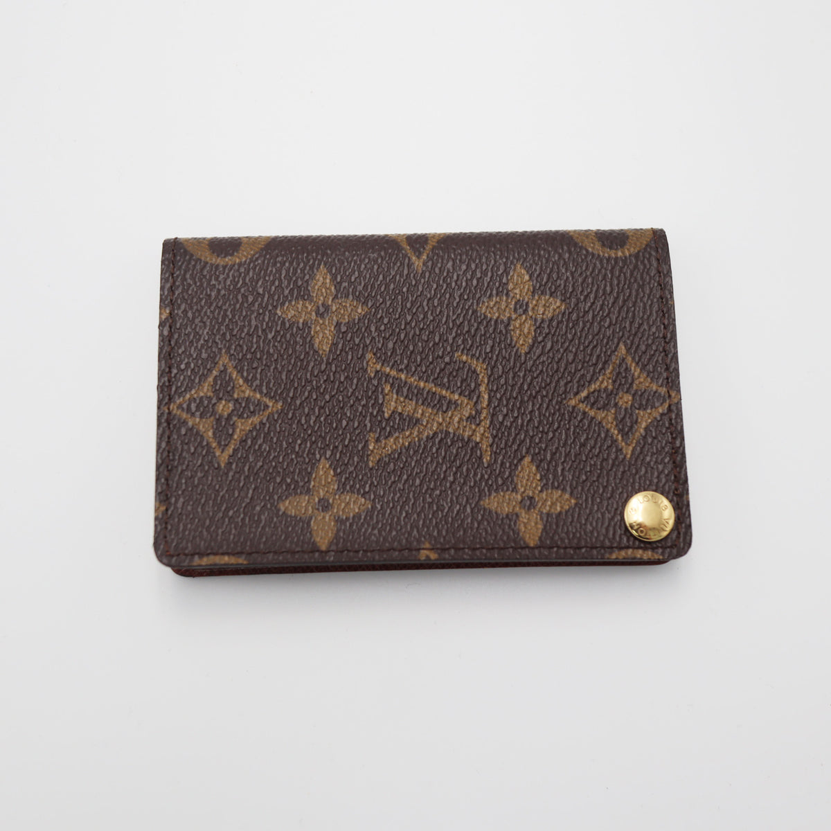 Pre-Owned #1092 Louis Vuitton Monogram Portact Credit Thoshidion Card Case canvas M60937