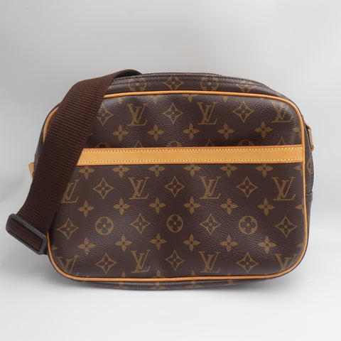 Pre-Owned #71269 Louis Vuitton Monogram Reporter PM Crossbody Bag M45254