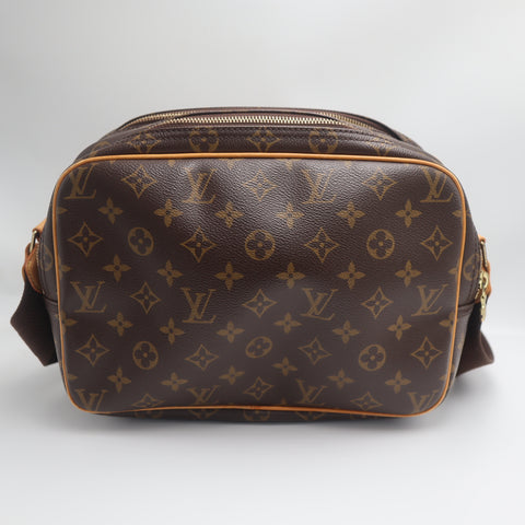 Pre-Owned #71269 Louis Vuitton Monogram Reporter PM Crossbody Bag M45254