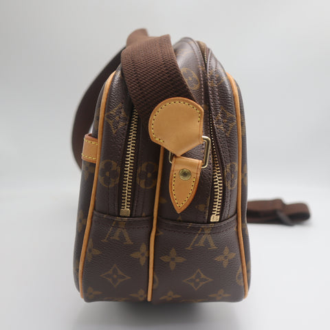 Pre-Owned #71269 Louis Vuitton Monogram Reporter PM Crossbody Bag M45254