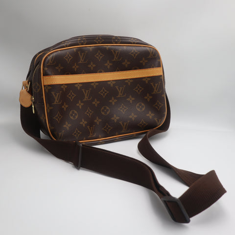 Pre-Owned #71269 Louis Vuitton Monogram Reporter PM Crossbody Bag M45254