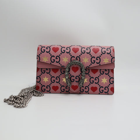 Pre-Owned #1764 Gucci Dionysus Valentine's Day Limited Edition Mini Crossbody Shoulder Bag 476432