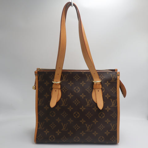 Pre-Owned #71290 Louis Vuitton Monogram Popincourt Haut Shoulder Bag Brown M40007