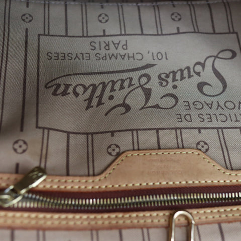 Pre-Owned #BP72221 Louis Vuitton Monogram Neverfull MM Tote Bag M41178
