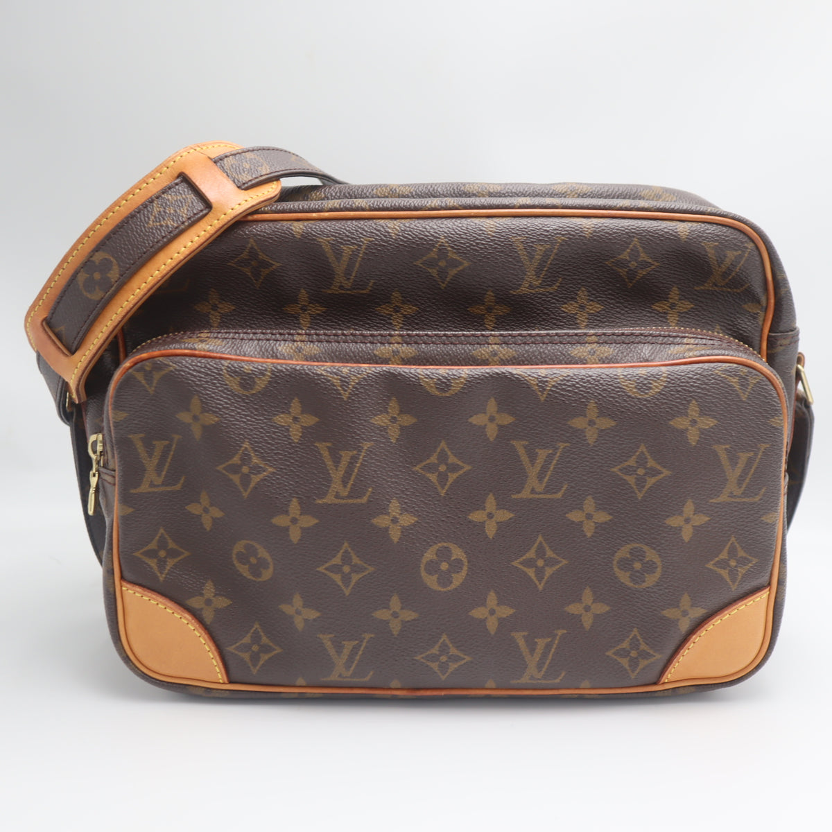 Pre-Owned #71273 Louis Vuitton Monogram Nile Crossbody Bag Brown M45244