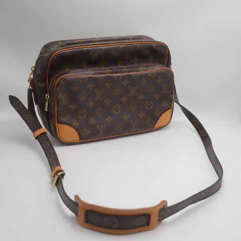 Pre-Owned #71273 Louis Vuitton Monogram Nile Crossbody Bag Brown M45244