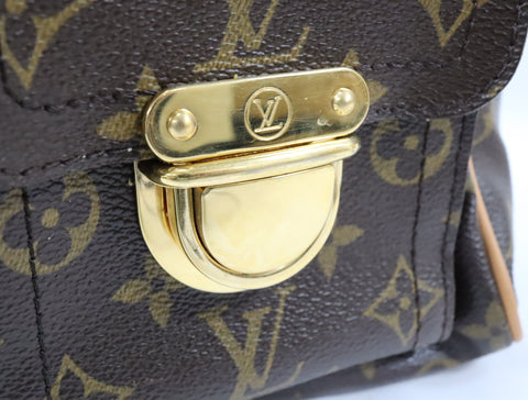 Pre-Owned #BP11282 Louis Vuitton Monogram Manhattan PM Hand Bag Brown M40026