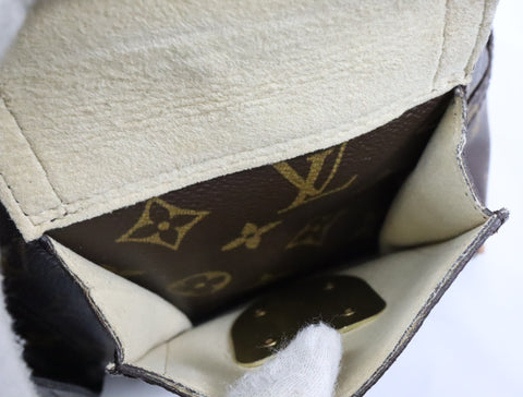 Pre-Owned #BP11282 Louis Vuitton Monogram Manhattan PM Hand Bag Brown M40026