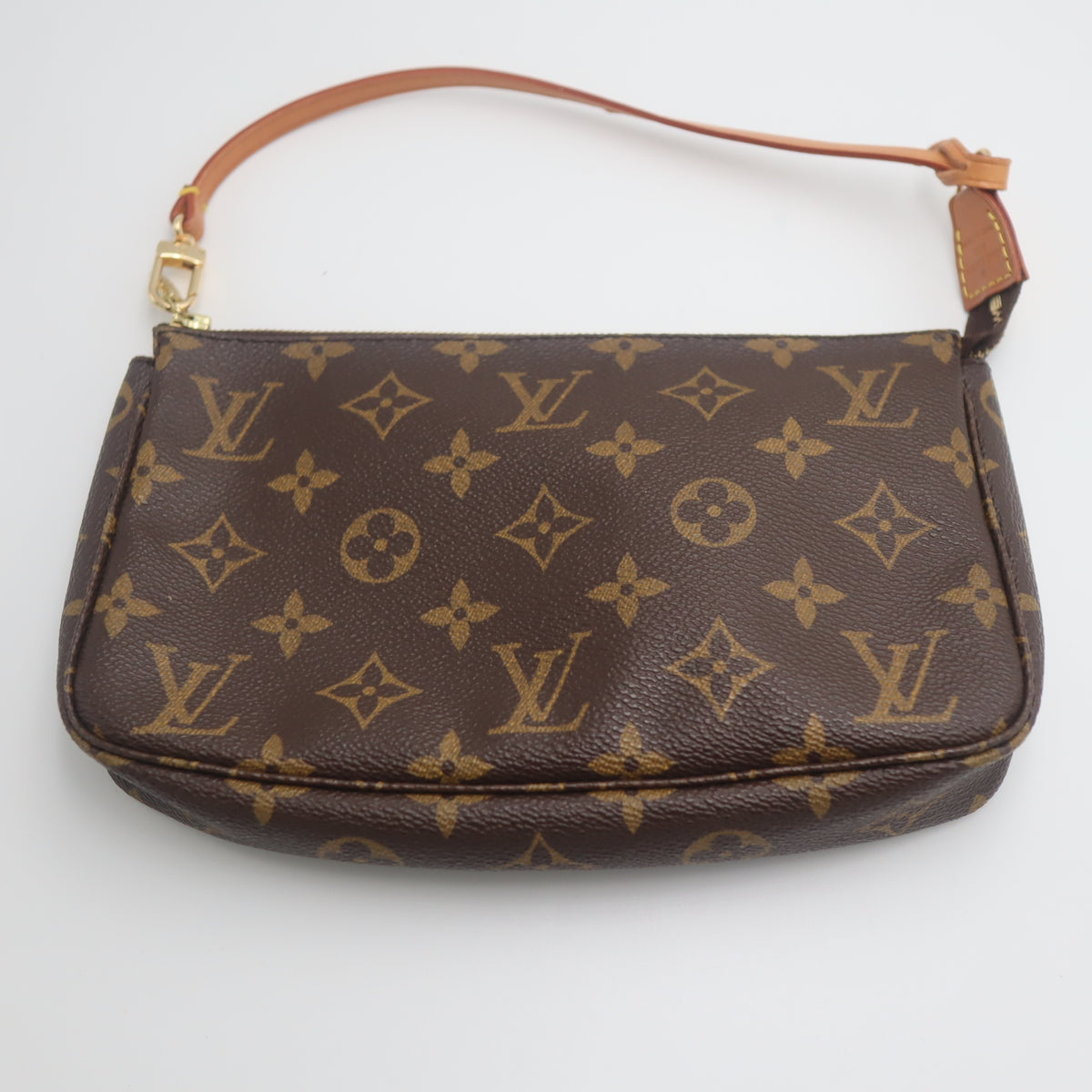 Pre-Owned #71270 Louis Vuitton Monogram Pochette Accessoires Pouch Handbag Brown M51980