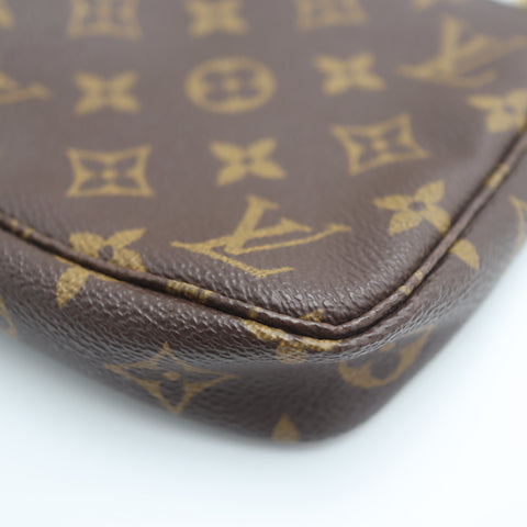 Pre-Owned #71270 Louis Vuitton Monogram Pochette Accessoires Pouch Handbag Brown M51980