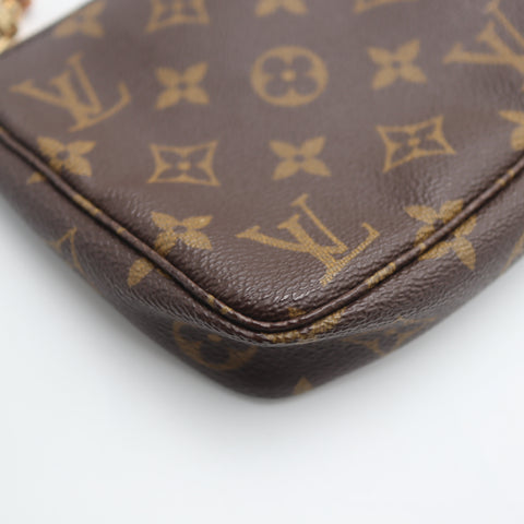 Pre-Owned #71270 Louis Vuitton Monogram Pochette Accessoires Pouch Handbag Brown M51980